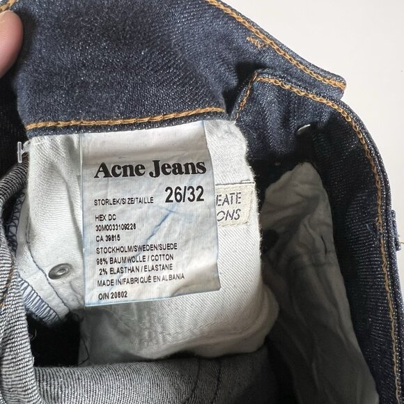 Acne Jeans Mic Another Raw Jeans Men’s Size W26 L32 Designer - Picture 9 of 10